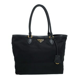 Prada Tessuto Vela Tote Shoulder Bag Black
